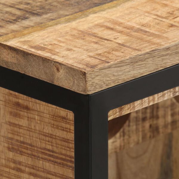 vidaXL Κάβα Κρασιών 62 x 33 x 78,5 εκ. από Ακατέργαστο Ξύλο Μάνγκο