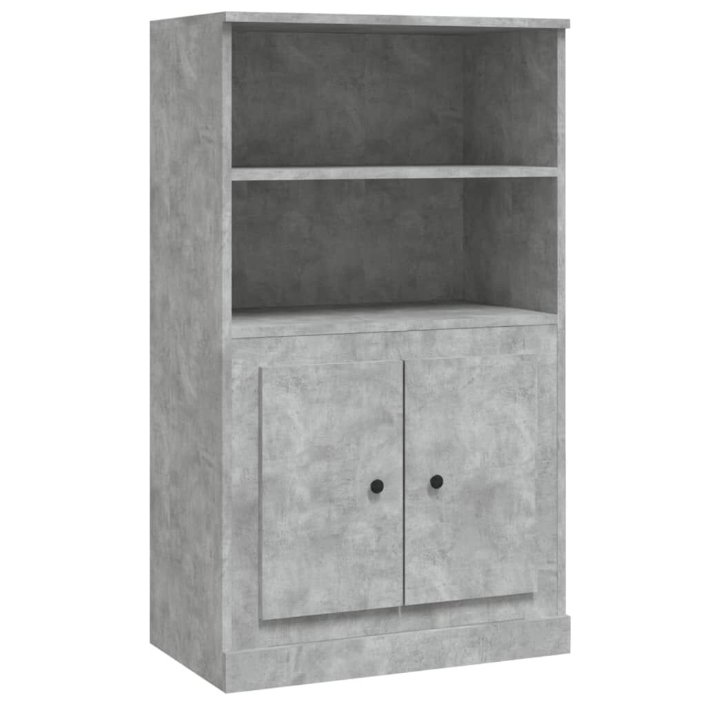vidaXL Ντουλάπι Γκρι Σκυροδέματος 60x35,5x103,5 εκ. Επεξεργασμένο Ξύλο