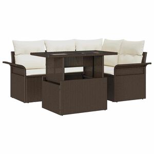 vidaXL &Sigma;&epsilon;&tau; &Kappa;&alpha;&nu;&alpha;&pi;έ &Kappa;ή&pi;&omicron;&upsilon; &mu;&epsilon; &mu;&alpha;&xi;&iota;&lambda;ά&rho;&iota; 5 pcs &Kappa;&alpha;&phi;έ &Pi;&omicron;&lambda;&upsilon; &rho;ά&tau;&alpha;&nu;