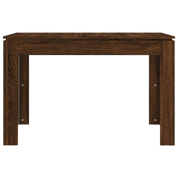vidaXL Τραπεζαρία Καφέ Δρυς 120 x 60 x 76 εκ. από Επεξεργασμένο Ξύλο