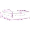vidaXL Οθωμανικό κρεβάτι με στρώματα Μαύρο 160x200cm Ύφασμα
