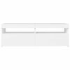 vidaXL Έπιπλο Τηλεόρασης με LED Καφέ Λευκό 120x30x50 εκ.