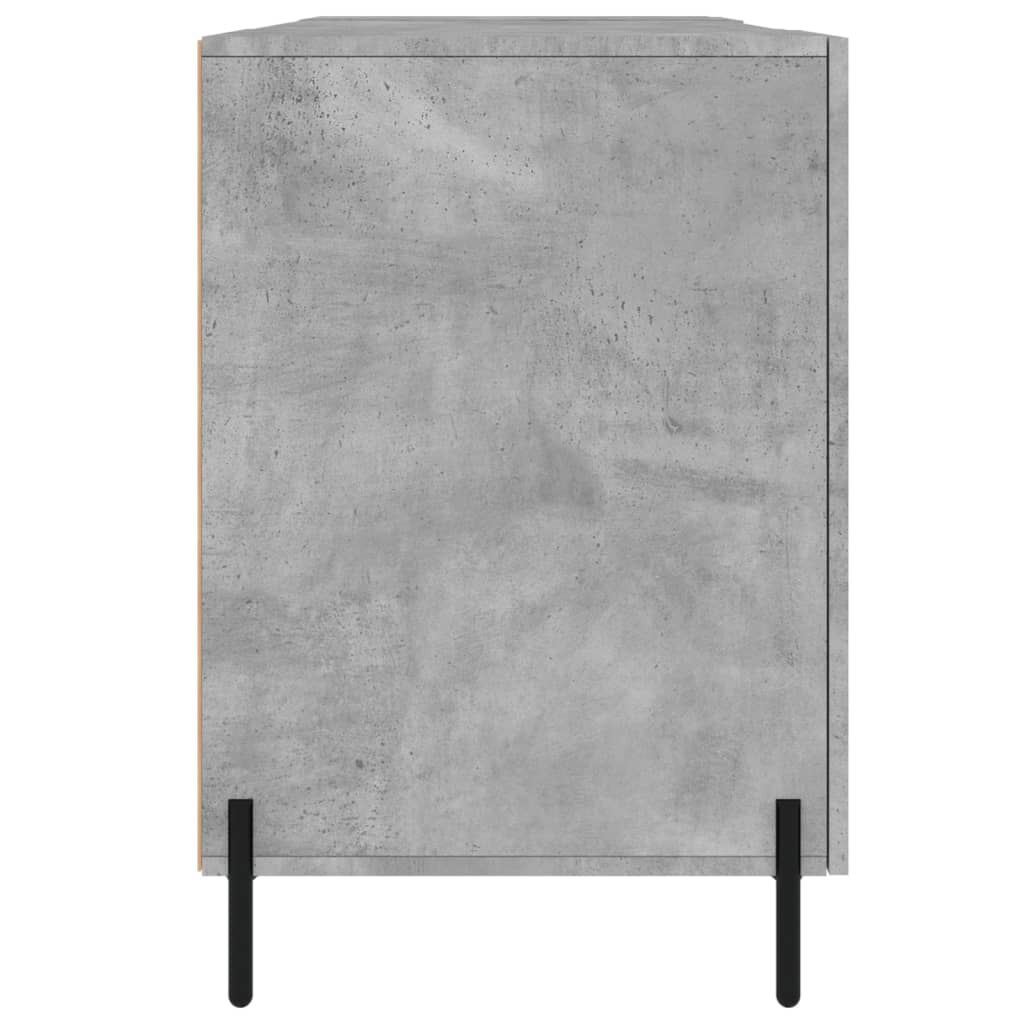 vidaXL Γραφείο Γκρι Σκυροδέματος 140 x 50 x 75 εκ. από Επεξεργ. Ξύλο