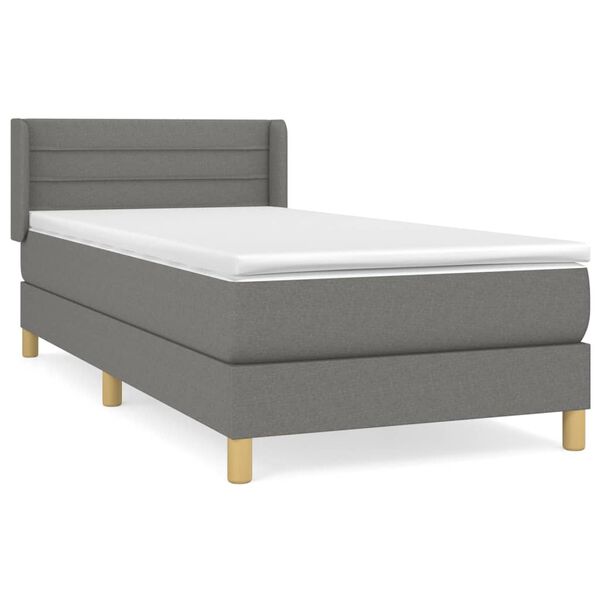 vidaXL &Kappa;&rho;&epsilon;&beta;ά&tau;&iota; Boxspring &mu;&epsilon; &Sigma;&tau;&rho;ώ&mu;&alpha; &Sigma;&kappa;&omicron;ύ&rho;&omicron; &Gamma;&kappa;&rho;&iota; 90x200 &epsilon;&kappa;. &Upsilon;&phi;&alpha;&sigma;&mu;ά&tau;&iota;&nu;&omicron;