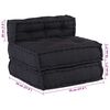 vidaXL Αρθρωτός Καναπές 4 pcs Ανθρακί 70 x 70 x 56 εκ ύφασμα
