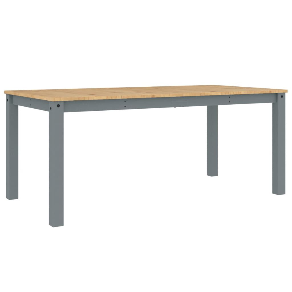 vidaXL Τραπεζαρία Panama Γκρι 180 x 90 x 75 εκ. από Μασίφ Ξύλο Πεύκου