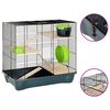 vidaXL Κλουβί Χάμστερ Γκρι 58 x 32 x 54 εκ. Πολυπροπυλένιο & Μέταλλο