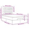 vidaXL Οθωμανικό κρεβάτι με στρώμα μπλε 120x190 cm ύφασμα