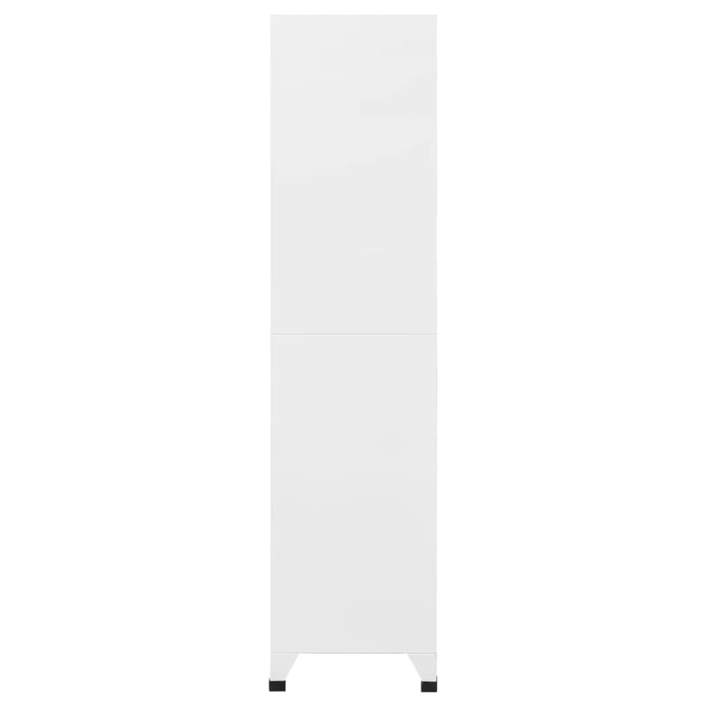 vidaXL Φοριαμός Ανοιχτό Γκρι & Σκούρο Γκρι 90 x 40 x 180 εκ. Ατσάλινος