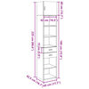 vidaXL Ντουλάπι Αποθήκευσης Στενό Μαύρο 45x42,5x225 εκ. Επεξεργ. Ξύλο