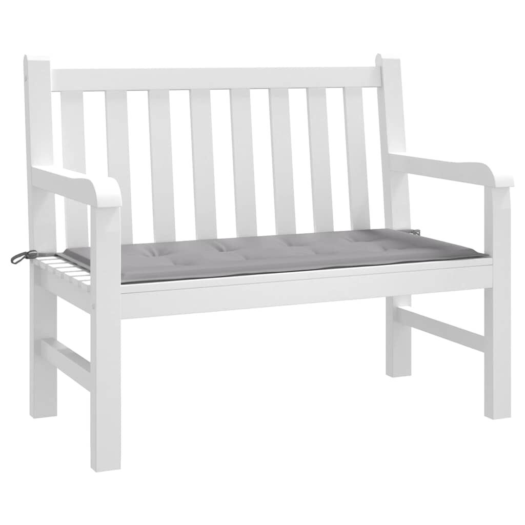 vidaXL Μαξιλάρι Πάγκου Κήπου Γκρι 100x50x4 εκ. Ύφασμα Oxford