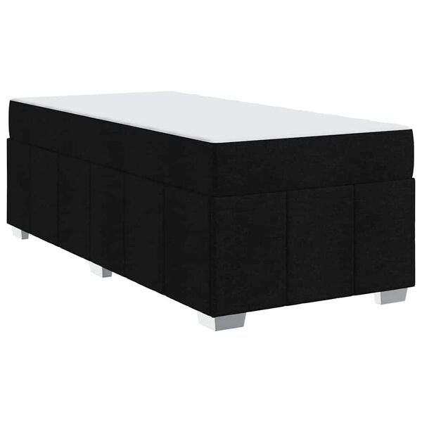 vidaXL Σκελετός Κρεβατιού με στρώμα Μαύρο 120 x 190 cm ύφασμα