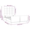 vidaXL Σκελετός Κρεβατιού Χωρίς Στρώμα Taupe 120x200 εκ. Υφασμάτινο