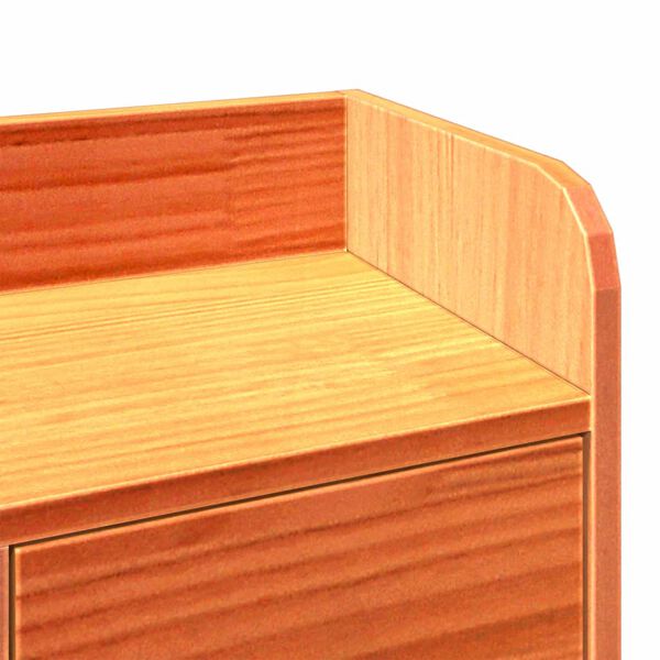 vidaXL Κρεβάτι Βιβλιοθήκη Χωρίς Στρώμα 200x200 εκ Μασίφ Ξύλο Πεύκου
