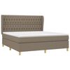 vidaXL &Kappa;&rho;&epsilon;&beta;ά&tau;&iota; Boxspring &mu;&epsilon; &Sigma;&tau;&rho;ώ&mu;&alpha; Taupe 180x200 &epsilon;&kappa;. &Upsilon;&phi;&alpha;&sigma;&mu;ά&tau;&iota;&nu;&omicron;