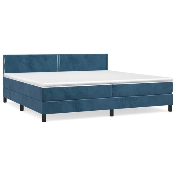 vidaXL &Kappa;&rho;&epsilon;&beta;ά&tau;&iota; Boxspring &mu;&epsilon; &Sigma;&tau;&rho;ώ&mu;&alpha; &Sigma;&kappa;&omicron;ύ&rho;&omicron; &Mu;&pi;&lambda;&epsilon; 200x200 &epsilon;&kappa;. &Beta;&epsilon;&lambda;&omicron;ύ&delta;&iota;&nu;&omicron;