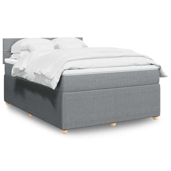 vidaXL &Kappa;&rho;&epsilon;&beta;ά&tau;&iota; Boxspring &mu;&epsilon; &Sigma;&tau;&rho;ώ&mu;&alpha; &Alpha;&nu;&omicron;&iota;&chi;&tau;ό &Gamma;&kappa;&rho;&iota; 140x200 &epsilon;&kappa;. &Upsilon;&phi;&alpha;&sigma;&mu;ά&tau;&iota;&nu;&omicron;