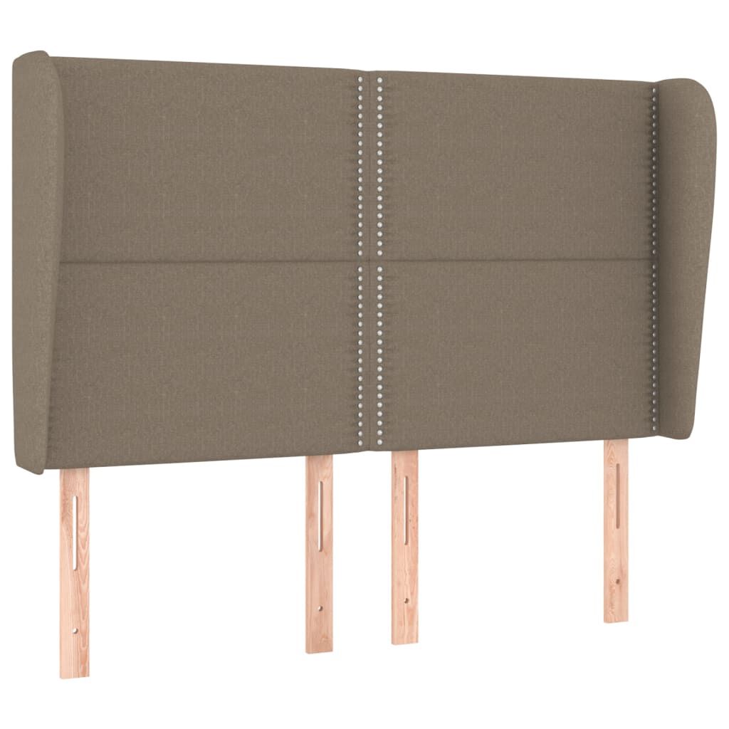vidaXL Κεφαλάρι με Πτερύγια Taupe 147x23x118/128 εκ. Υφασμάτινο