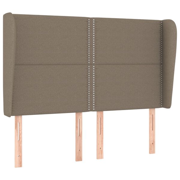 vidaXL Κεφαλάρι με Πτερύγια Taupe 147x23x118/128 εκ. Υφασμάτινο