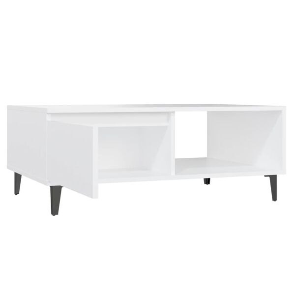 vidaXL Τραπεζάκι Σαλονιού Λευκό 90 x 60 x 35 εκ. από Μοριοσανίδα