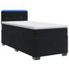 vidaXL &Kappa;&rho;&epsilon;&beta;ά&tau;&iota; Box Spring &mu;&epsilon; &Sigma;&tau;&rho;ώ&mu;&alpha; &kappa;&alpha;&iota; LED &Mu;&alpha;ύ&rho;&omicron; 90 x 200 cm &Beta;&epsilon;&lambda;&omicron;ύ&delta;&omicron;