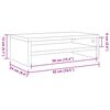 vidaXL Βάση Οθόνης Μαύρη 42 x 24 x 13 εκ. από Επεξ. Ξύλο
