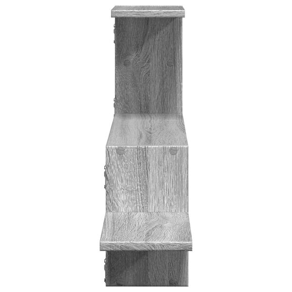 vidaXL Ραφιέρα Τοίχου Γκρι Sonoma 104x15x49 εκ. Επεξεργασμένο Ξύλο