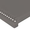 vidaXL Κρεβάτι Boxspring με Στρώμα Γκρι 80 x 200 εκ. Συνθετικό Δέρμα