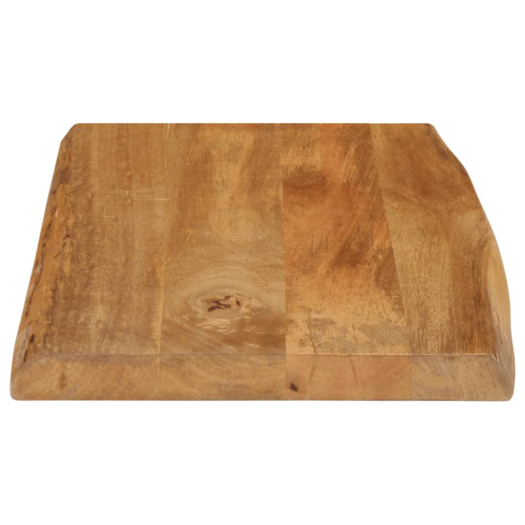 vidaXL Επιφάνεια Τραπεζιού 60x40x2,5 εκ. Live Edge Μασίφ Ξύλο Μάνγκο