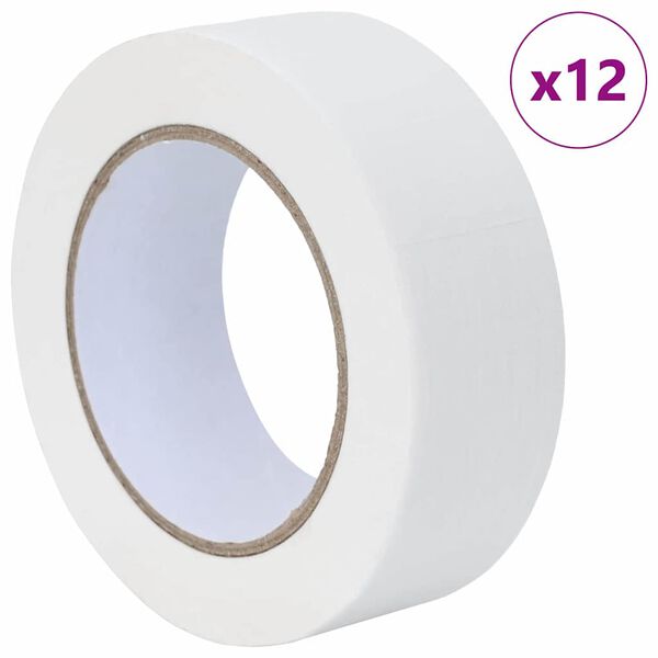 vidaXL &Tau;&alpha;&iota;&nu;ί&epsilon;&sigmaf; &Mu;ά&sigma;&kappa;&alpha;&sigmaf; &gamma;&iota;&alpha; &Zeta;&omega;&gamma;&rho;ά&phi;&omicron;&upsilon;&sigmaf; 12 pcs &Lambda;&epsilon;&upsilon;&kappa;ό 38mm x 50m &Chi;&alpha;&rho;&tau;ί