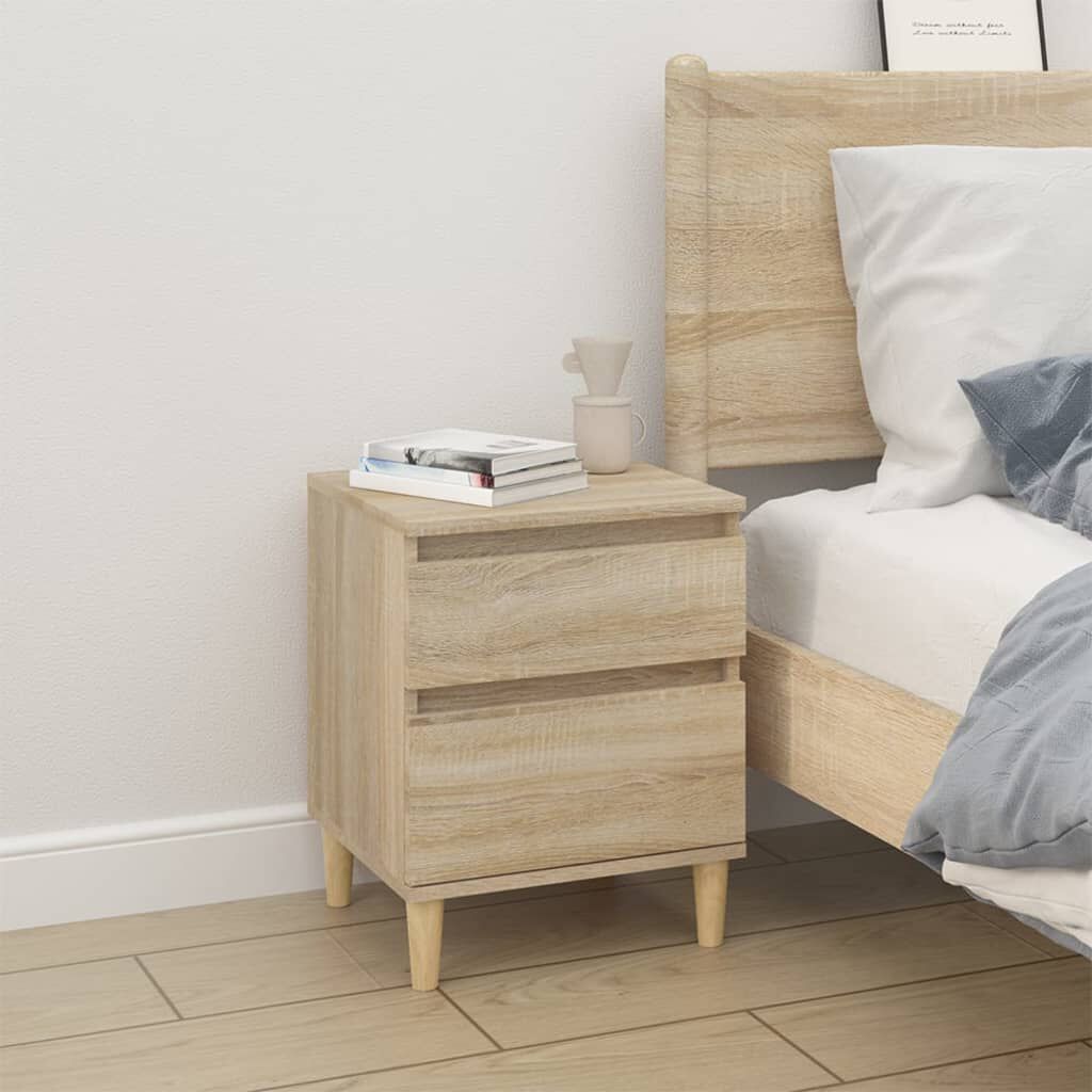 vidaXL Κομοδίνο Sonoma Δρυς 40x35x50 εκ.