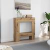 vidaXL Πλαίσιο Τζακιού Αρτισιανή Δρυς 81x18x82 εκ. από Επεξ. Ξύλο