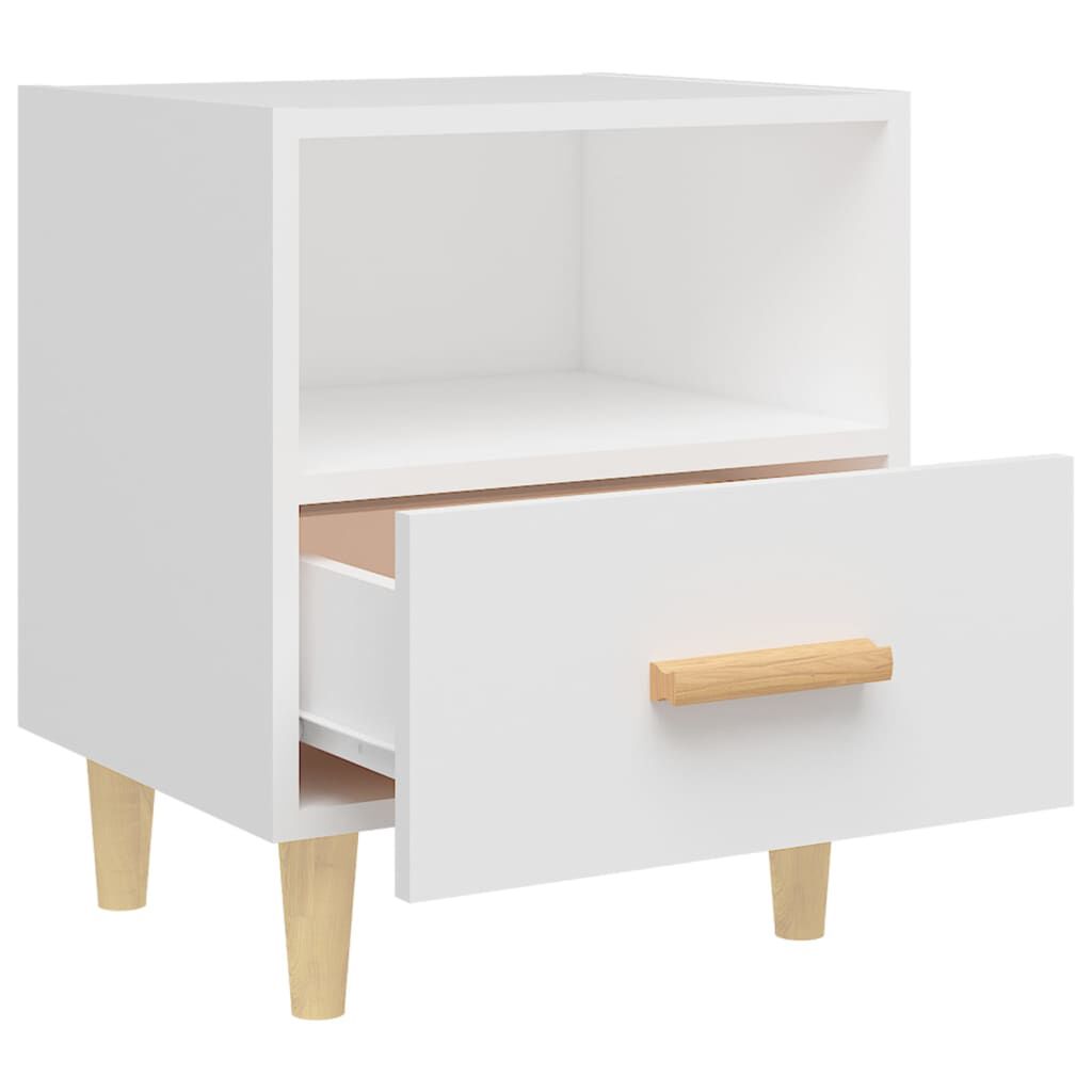 vidaXL Κομοδίνο Λευκό 40 x 35 x 47 εκ.