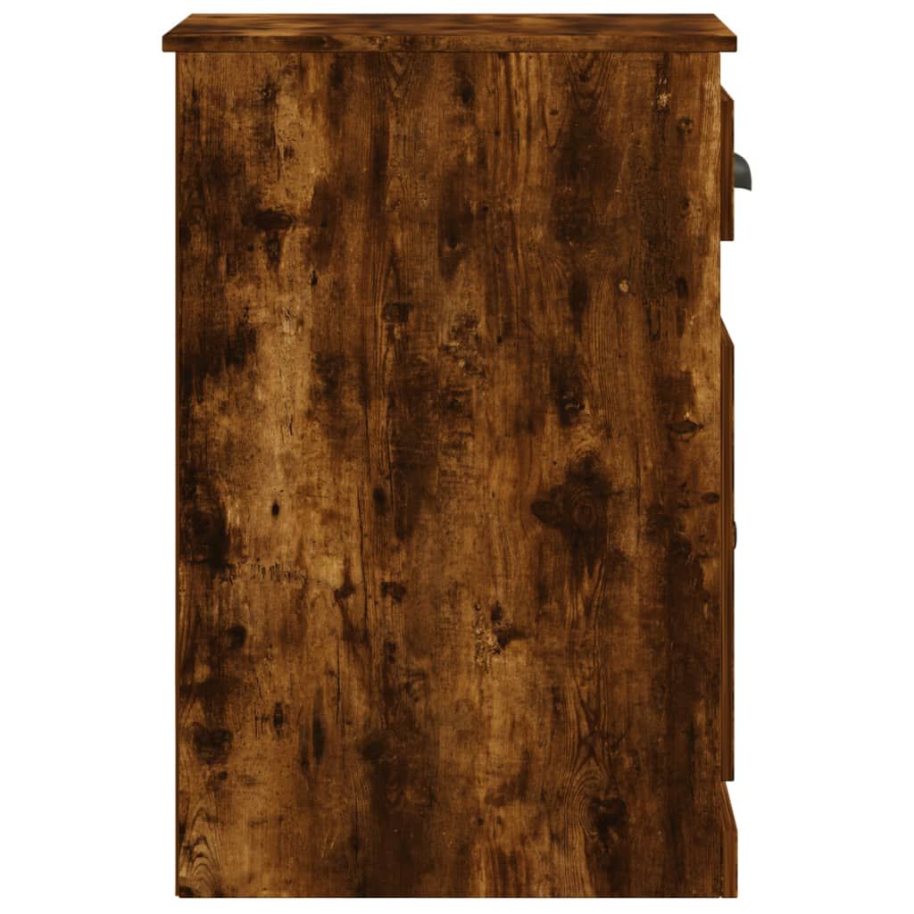 vidaXL Ντουλάπι με Συρτάρι Καπνιστή Δρυς 40x50x75 εκ. Επεξεργ. Ξύλο