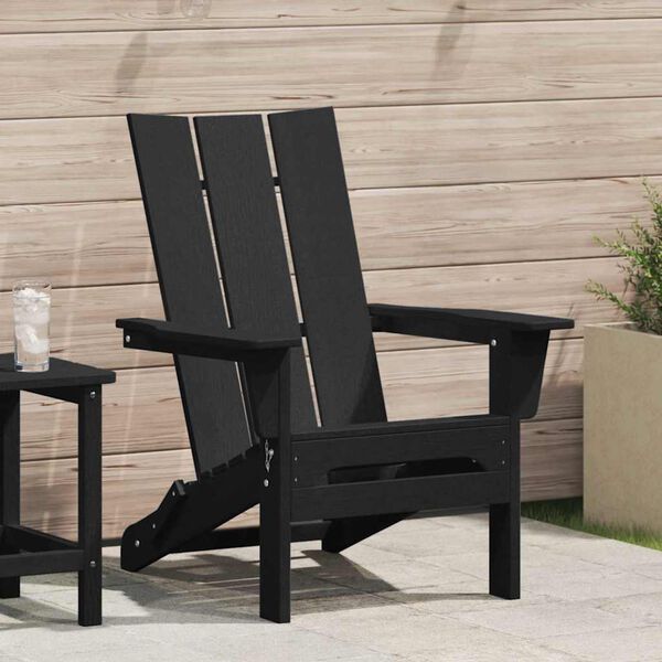 vidaXL &Pi;&tau;&upsilon;&sigma;&sigma;ό&mu;&epsilon;&nu;&eta; &Kappa;&alpha;&rho;έ&kappa;&lambda;&alpha; Adirondack &Mu;&alpha;ύ&rho;&omicron; 74.5 x 80.5 x 90 &epsilon;&kappa;. HDPE