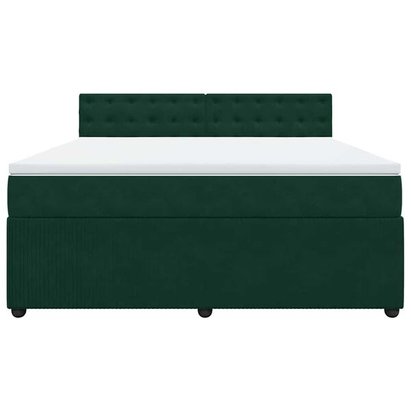 vidaXL &Kappa;&rho;&epsilon;&beta;ά&tau;&iota; Boxspring &mu;&epsilon; &Sigma;&tau;&rho;ώ&mu;&alpha; &Sigma;&kappa;&omicron;ύ&rho;&omicron; &Pi;&rho;ά&sigma;&iota;&nu;&omicron; 180x200&epsilon;&kappa;. &Beta;&epsilon;&lambda;&omicron;ύ&delta;&iota;&nu;&omicron;