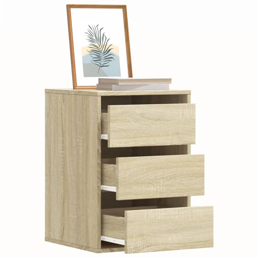 vidaXL Συρταριέρα Sonoma Δρυς 40x41x58 εκ. από Επεξεργ. Ξύλο