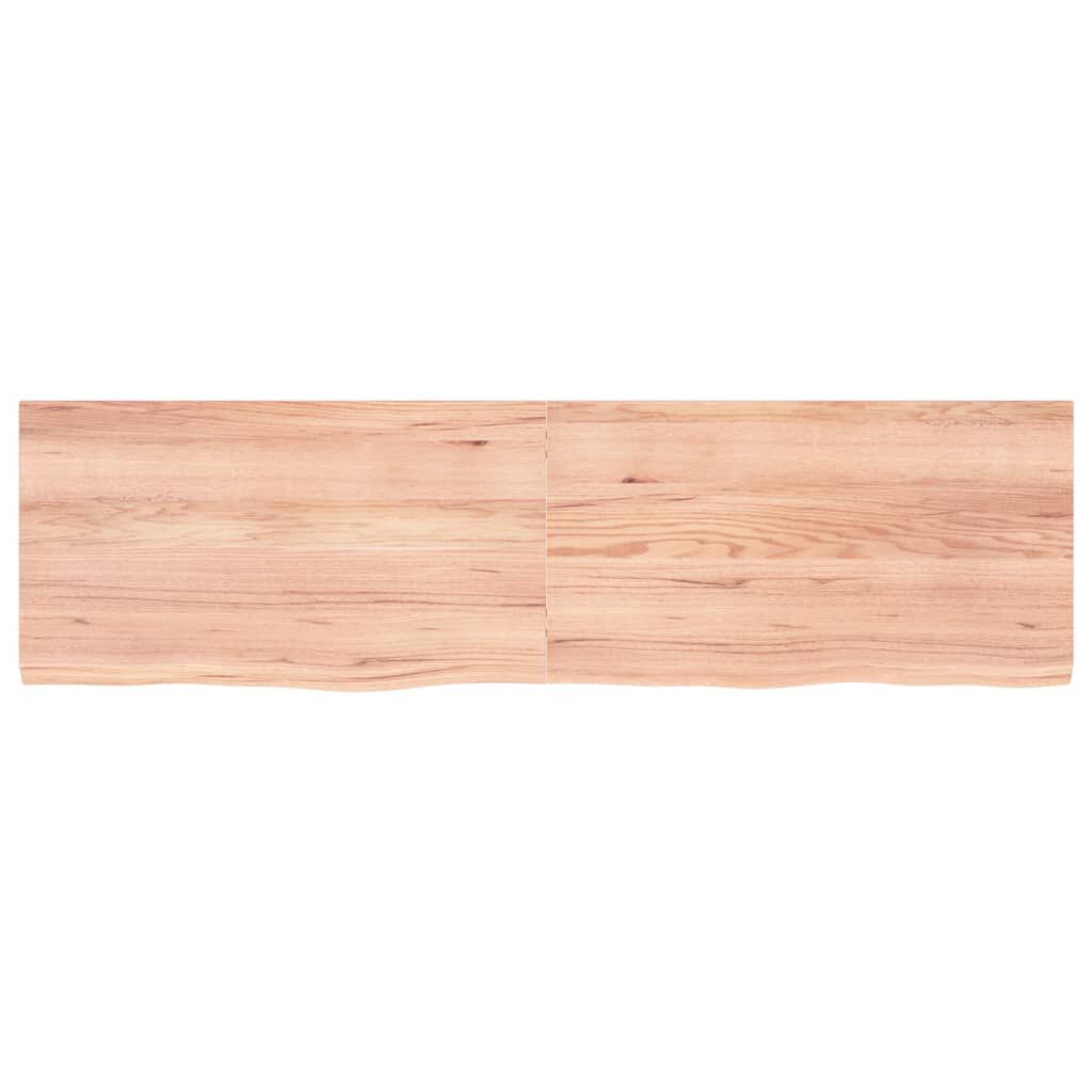 vidaXL Πάγκος Μπάνιου Αν. Καφέ 180x50x(2-4) εκ. Επεξεργ. Μασίφ Ξύλο
