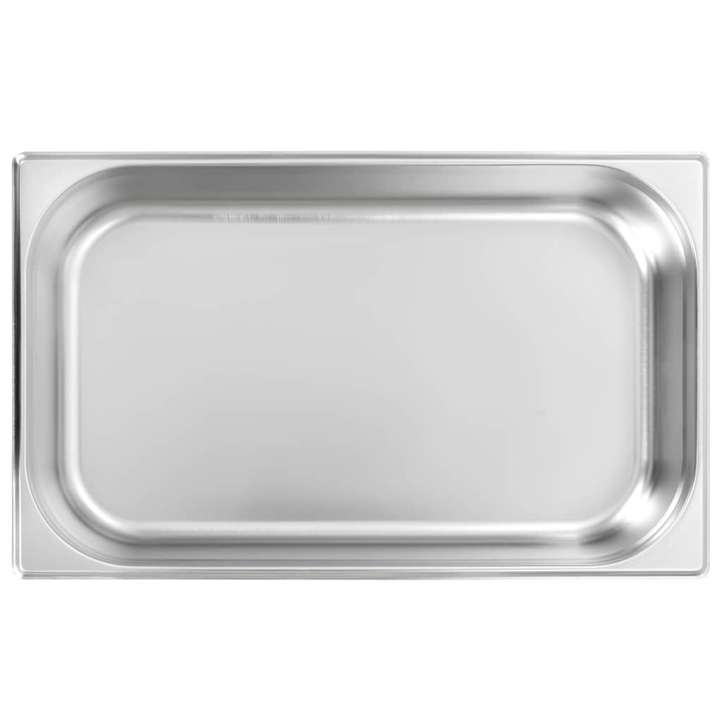 vidaXL Λεκάνες Gastronorm 4 τεμ. GN 1/1 100 χιλ. από Ανοξείδωτο Ατσάλι