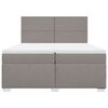 vidaXL &Kappa;&rho;&epsilon;&beta;ά&tau;&iota; Boxspring &mu;&epsilon; &Sigma;&tau;&rho;ώ&mu;&alpha; Taupe 200x200 &epsilon;&kappa;. &Upsilon;&phi;&alpha;&sigma;&mu;ά&tau;&iota;&nu;&omicron;