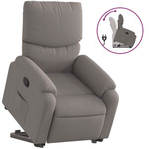 vidaXL &Pi;&omicron;&lambda;&upsilon;&theta;&rho;ό&nu;&alpha; &Alpha;&nu;&alpha;&kappa;&lambda;&iota;&nu;ό&mu;&epsilon;&nu;&eta; &mu;&epsilon; &Alpha;&nu;ύ&psi;&omega;&sigma;&eta; &Chi;&rho;ώ&mu;&alpha; Taupe &Upsilon;&phi;&alpha;&sigma;&mu;ά&tau;&iota;&nu;&eta;