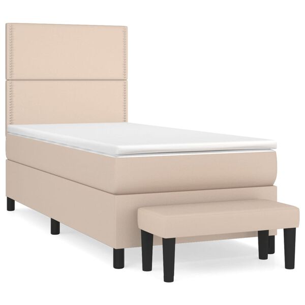 vidaXL &Kappa;&rho;&epsilon;&beta;ά&tau;&iota; Boxspring &mu;&epsilon; &Sigma;&tau;&rho;ώ&mu;&alpha; &Kappa;&alpha;&pi;&omicron;&upsilon;&tau;&sigma;ί&nu;&omicron; 90x200&epsilon;&kappa;.&alpha;&pi;ό &Sigma;&upsilon;&nu;&theta;. &Delta;έ&rho;&mu;&alpha;