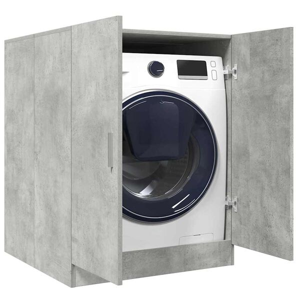 vidaXL Ντουλάπι Πλυντηρίου Γκρι Σκυροδέματος 70,5x71,5x91,5 εκ.