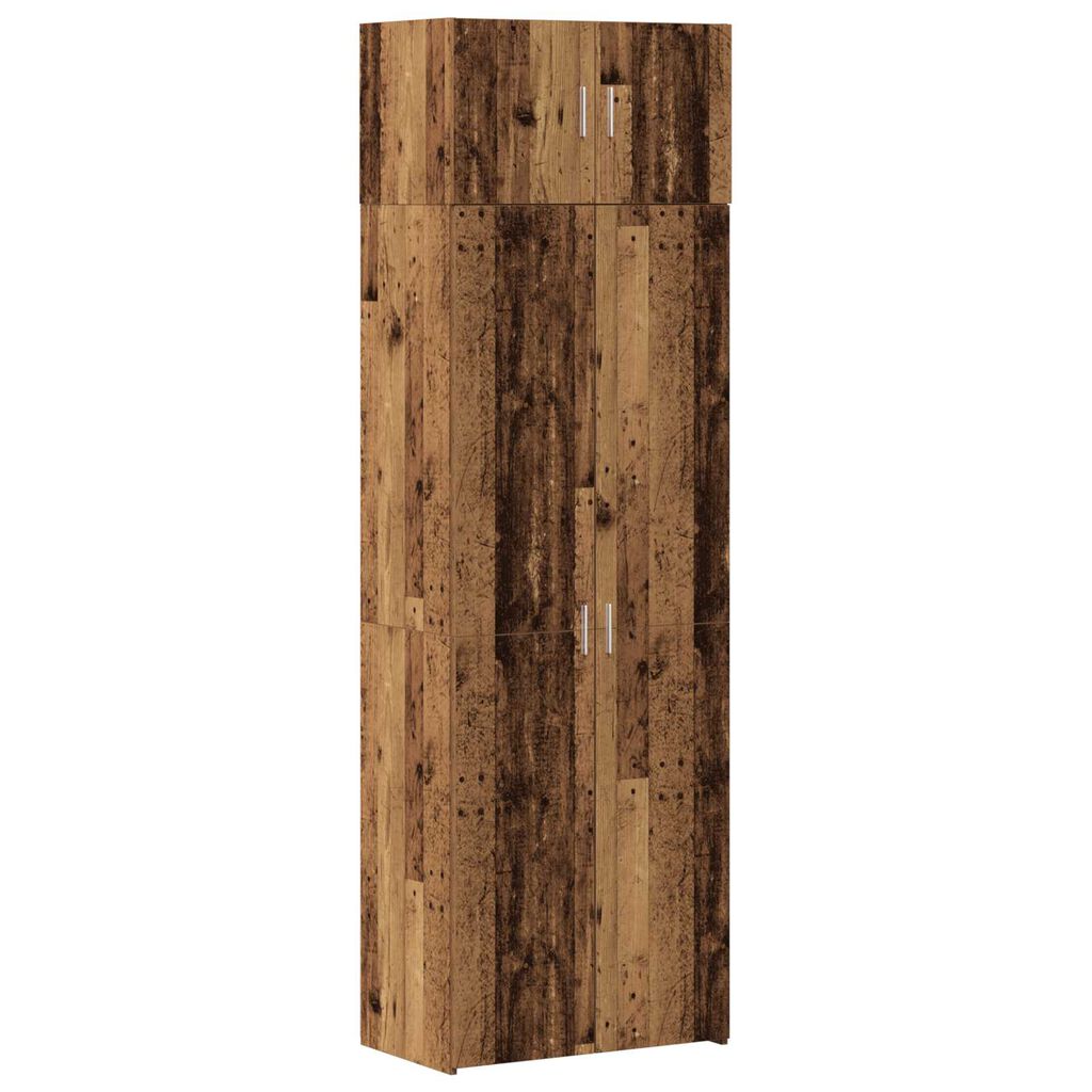 vidaXL Ντουλάπα Αποθήκευσης Παλιό Ξύλο 70x42.5x225 εκ. Επεξεργασμένο Ξύλο