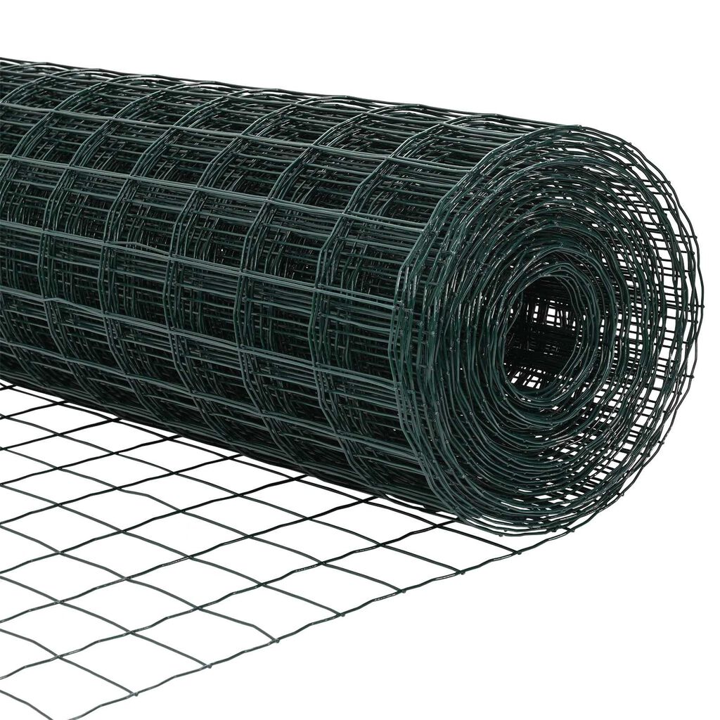 vidaXL Euro Fence με 7 πόλους 1x10 μ Γαλβανισμένος Χάλυβας Πράσινος