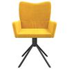 vidaXL Καρέκλες Τραπεζαρίας Περιστρεφόμενες 2 τεμ. Κίτρινες Βελούδινες