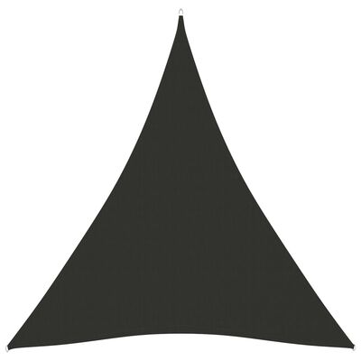 vidaXL Πανί Σκίασης Τρίγωνο Ανθρακί 5 x 7 x 7 μ. από Ύφασμα Oxford