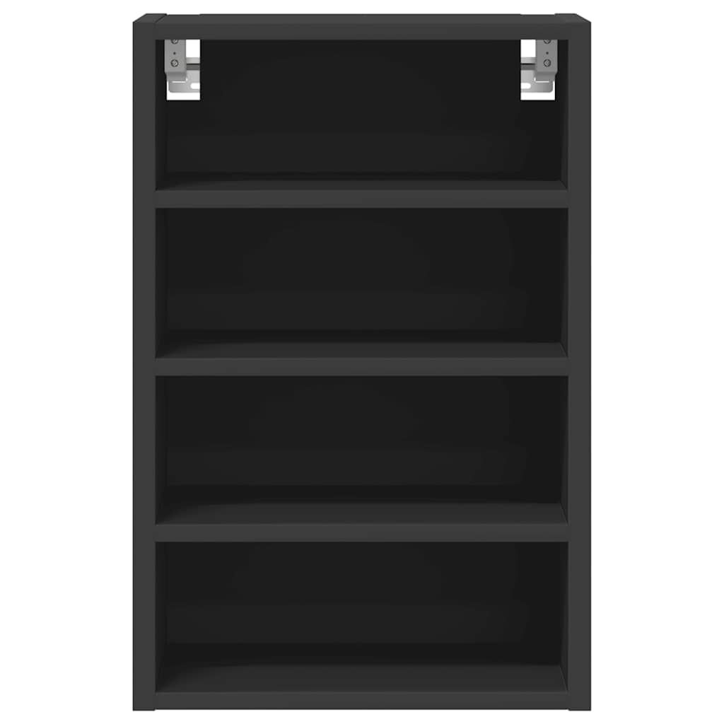 vidaXL κρεμαστό ντουλάπι Riga Μαύρο 40x29,5x60 cm Κατασκευασμένο ξύλο