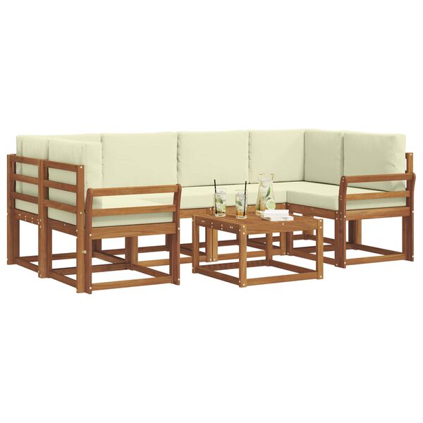 vidaXL &Sigma;&epsilon;&iota;&rho;ά &Kappa;&alpha;&nu;&alpha;&pi;έ &Epsilon;&xi;&omega;&tau;&epsilon;&rho;&iota;&kappa;&omicron;ύ &mu;&epsilon; &mu;&alpha;&xi;&iota;&lambda;ά&rho;&iota; 7 pcs &Phi;&upsilon;&sigma;&iota;&kappa;ό &kappa;&alpha;&iota; &Kappa;&rho;έ&mu;&alpha;