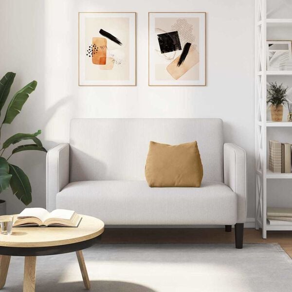 vidaXL Μαξιλάρι Πλάτης Καφέ 45 x 20 x 35 εκ. Υφασμάτινο Κορντουρά